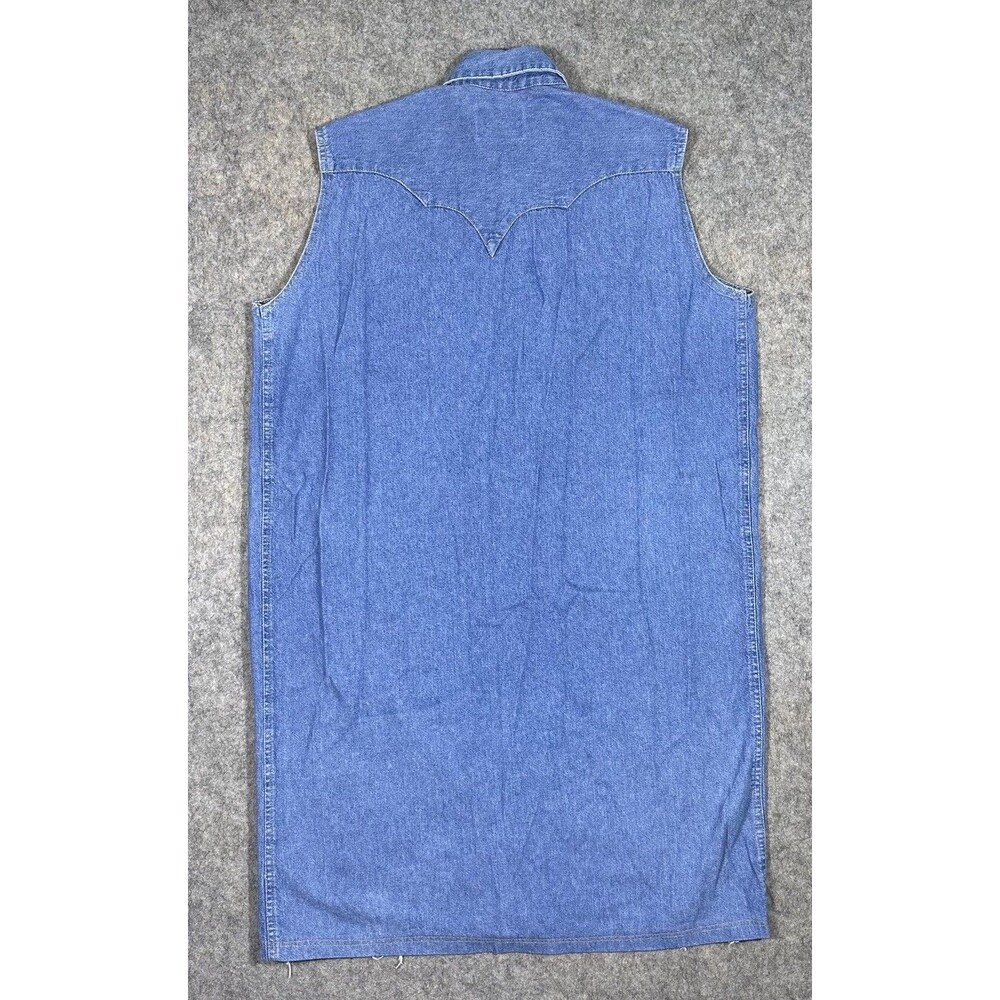 Rockmount Ranch Wear Denim Dress Women’s 16/18 Vintage Pear Snap Western Cowboy - Picture 2 of 5